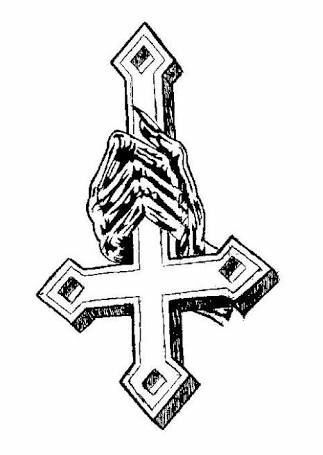 Cruz invertida..significado satanico...evitar estas personas Inverted Cross Art, Inverted Cross Tattoo, Satanic Drawings, Satanic Tattoo, Crucifix Tattoo, Satanic Cross, Satanic Tattoos, Goth Cross, Minimalist Tattoo Ideas