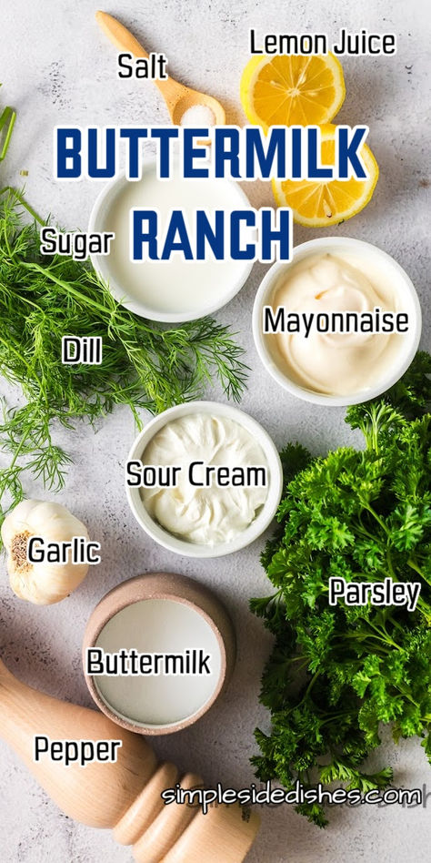 This homemade Buttermilk Ranch is a classic dressing that elevates any dish. Creamy, tangy, and bursting with fresh herbs, this recipe gives you all the flavors you love while making your own dressing. #numstheword #buttermilkranchrecipe #buttermilkranch #buttermilkranchdressing #buttermilkranchdressingrecipe #homemadebuttermilkranchdressing #buttermilkranchsauce #homemadebuttermilkranch #homemaderanchdressingwithbuttermilk #buttermilkranchsaladdressing #bestbuttermilkranchdressing Homemade Ranch Dressing With Buttermilk, How To Make Ranch Dressing Homemade, Buttermilk Herb Dressing, Small Batch Ranch Dressing, Buttermilk Ranch Recipe, Buttermilk Ranch Dressing Hidden Valley, Butter Milk Ranch Dressing, Ranch Recipes Dressing, What Can You Make With Buttermilk