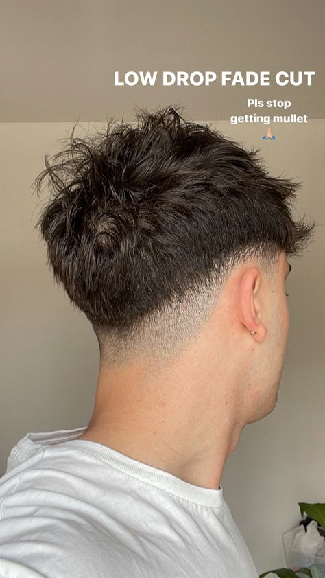 Drop Fade Crop Top, Drop Low Fade Haircut, Low Skin Fade Buzzcut, Drop Fade Messy Fringe, Low Fade Haircut Mens Straight Hair, Low Taper Mullet Straight Hair, Mid Taper Fade Straight Hair, Mens Low Drop Fade Haircut, Low Drop Fade Straight Hair