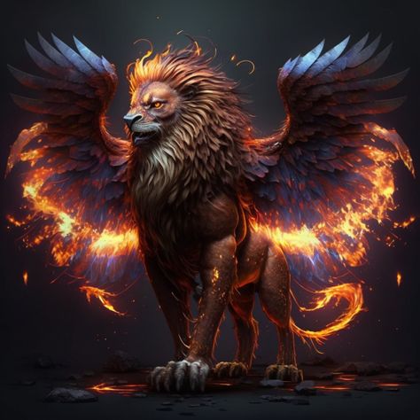 Lion And Eagle, Griffin Mythical, Caleb Widogast, Sports Mascot, Mascot Logos, Male Lion, Ancient Mythology, Fantasy Beasts, Mythical Beast