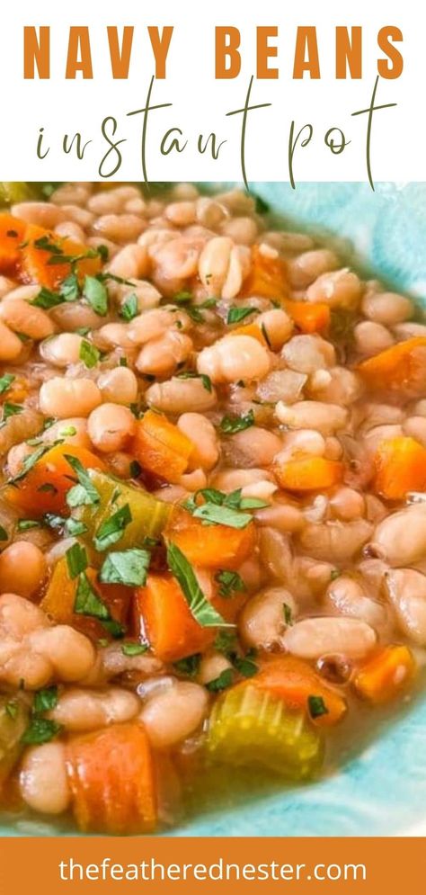 Insta Pot Beans Recipe, Instant Pot Beans Recipes, Instapot Beans Recipe, Dry Beans Instant Pot Recipes, Instapot Bean Recipes, Insta Pot Bean Recipes, Instapot Bean Soup Recipes, Great Northern Beans Recipe Instant Pot, Bean Soup In Instant Pot