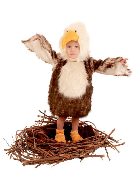 Toddler Bald Eagle Costume  #costume #costumes #patrioticcostumes #july4th #julycostume   #july4thcostumes #fourthofjuly #4thofjuly #kidscostumes #unclesam   #ladyliberty #statueofliberty Pacman Ghost Costume, Bald Eagle Costume, Best Baby Costumes, Scary Couples Costumes, Eagle Costume, Baby Yoda Costume, Deer Halloween Costumes, Superhero Halloween Costumes