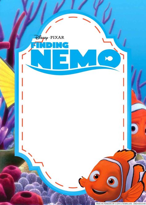 Download Dive into Fun: Tips to Host a Memorable Finding Nemo Birthday Bash with FREE Invitations! Planning a Finding Nemo-themed birthday party? Let's turn your celebration into a sea of unforgettable memories! From decor to activities, we've got your back. Plus, stick around for a fantastic surpr... Nemo Birthday Invitations, Finding Nemo Birthday Invitations, Sea Creatures Crafts, Finding Nemo Theme, Finding Dory Birthday Party, Finding Nemo Characters, Dory Birthday Party, Finding Dory Birthday, Finding Nemo Party