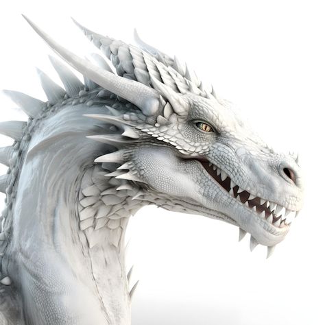 Photo a white dragon with a blue nose an... | Premium Photo #Freepik #photo #dragon-art #dragon-head #dragon-illustration #dragon-face Dragon Head Reference, Dragon Side Profile, Dragon Profile, Dragon Head Drawing, Blacksmith Art, Dragon Staff, Sketchy Art, Staff Ideas, Color Projects