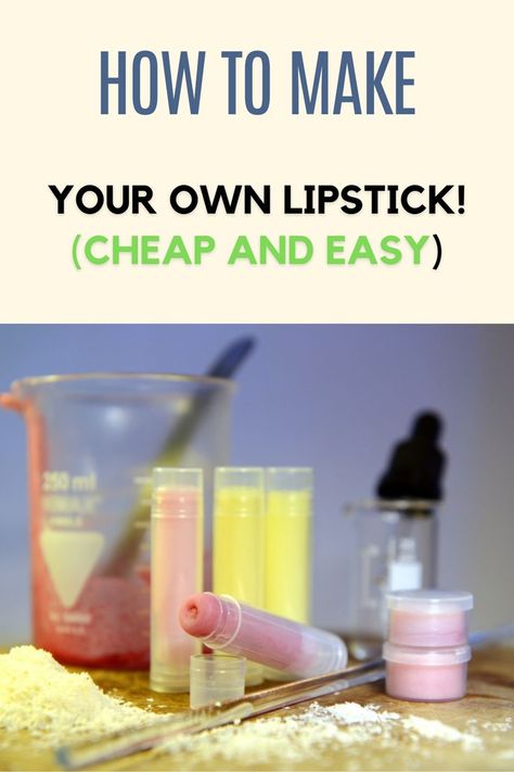 diy lipstick recipe how to make Make Your Own Lipstick, Body Butter Recipe Homemade, Homemade Lipstick, How To Make Lipstick, Diy Lipstick, Body Butters Recipe, Diy Skin Care Routine, Natural Lipstick, Diy Cosmetics