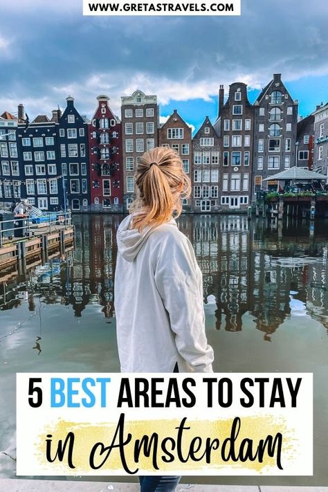 Where to Stay in Amsterdam: 5 Best Areas to Stay in Amsterdam in 2024! Where To Go In Amsterdam, Amsterdam City Centre, Monochrome Color Palette, Dam Square, Amsterdam Canals, Visit Amsterdam, Amsterdam Travel, Amsterdam City, Beautiful Architecture