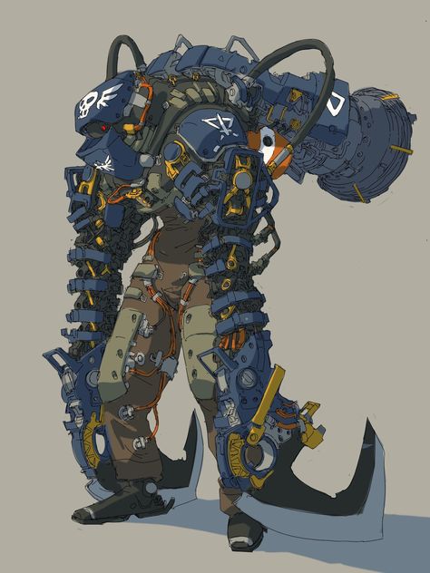 ArtStation - Mech mech post apocalypse, Tae Un Ryu Mech Design, Accel World, Arte Peculiar, Mech Suit, Graphisches Design, Cool Robots, Arte Robot, Cyberpunk Character, Post Apocalypse