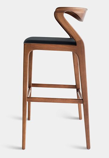 Modern Brazilin Design in Under Two Weeks from Sossego - NYDC Bar Chair Design Modern, Bar Chairs Design, Wooden Bar Table, Chair Design Modern, Kitchen Stool, Party Hall, Comfortable Furniture, Wood Bar, Bar Chair