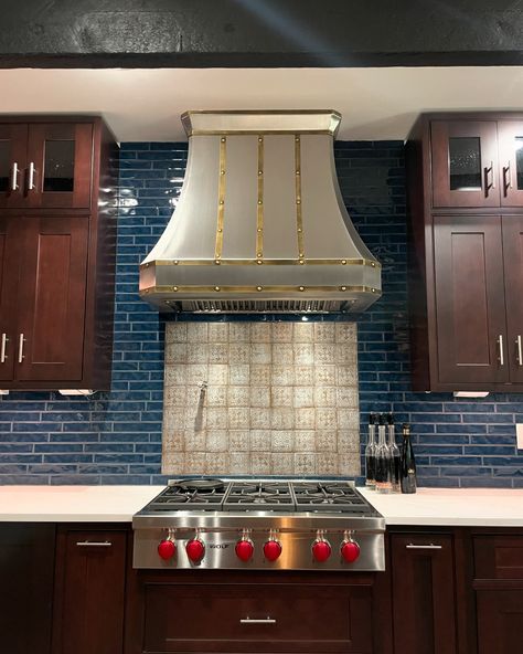 Did you know? Our client designed and transformed the majority of his kitchen by himself - we had the honor to design and fabricate his custom range hood. Hood was made from stainless steel brushed finish and antique finish brass straps with round head carriage bolts. Isn’t this so stunning? 🤩 #rangehoods #custom #interiordesign #kitchenrenovation #kitchenideas #luxurykitchen #luxuryhomes #customrangehood #monarchrangehoods #stainlesssteel #brass Custom Range Hood, Carriage Bolt, Range Hoods, Range Hood, Luxury Kitchen, Antique Finish, Kitchen Renovation, Luxury Homes, Did You Know