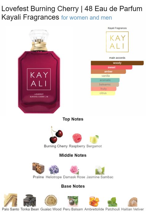 Kay Ali Burning Cherry Perfume, Kayali Lovefest Burning Cherry, Signature Sent, Lovefest Burning Cherry, Kayali Perfume, Perfume Content, فيكتوريا سيكريت, Perfume Layering, Tea Perfume