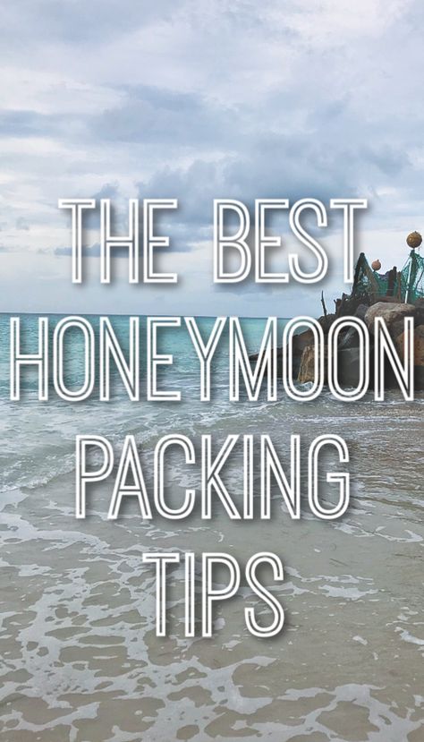 Packing For Honeymoon Beach, Honeymoon Essentials Packing Lists, What To Pack For Honeymoon Beach, Honeymoon Packing List Mexico, Packing List For Honeymoon, Tropical Honeymoon Packing List, Outfits For Honeymoon Beach Vacations, Honeymoon Cruise Packing List, Honeymoon Travel Essentials