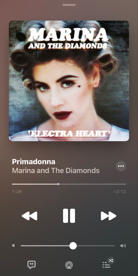 music, marina and the diamonds, electra heart, 2014, primadonna girl, aesthetic, apple music, iphone Primadonna Girl Aesthetic, Aesthetic Apple Music, Marina And The Diamond, Primadonna Girl, Electra Heart, Marina And The Diamonds, Heart Wallpaper, Apple Music, Music Artists