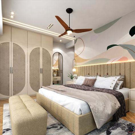 A bedroom that transports you to a tropical gateway! We love how this #tropicalchic bedroom balances the clients' want for a trendy yet highly personalised space. 

Explore more designs and themes for your dream interiors on our page: https://www.instagram.com/arrivae/

#arrivae #FindYourStyleWithArrivae #bedroomdecor #bedroomdesign #bedroominspo #bedroominterior #tropical #tropicalchic #homeinteriors #homeinteriorindia Chic Bedroom, Bedroom Inspo, Bedroom Interior, Your Dream, Bedroom Design, Dreaming Of You, House Interior, Bedroom Decor, Design Inspiration