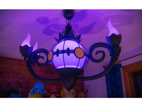 Pokemon Room Decor Ideas, Pokemon Furniture Diy, Pokemon Halloween Decorations, Pokemon House Decor, Pokemon Halloween Decor, Pokémon Decor, Pokemon Kitchen, Pokemon Decorations, Chandelier Pokemon