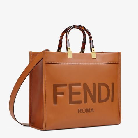 Fendi Sunshine Medium Sunshine Logo, Fendi Sunshine, Fendi Tote, Fendi Mini, Fendi Logo, Brown Bags, Shopper Tote, Shopper Bag, Fendi Bags