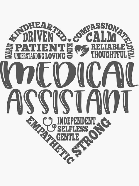 Medical assistant, MA medical by brackerdesign Recreational Therapist, Medical Assistant Student, Student Board, Nursing Motivation, Play Therapist, Certified Medical Assistant, Medical Stickers, Nursing School Essential, Nursing School Motivation