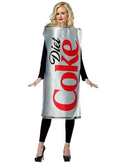 Diet Coke Costume Coke Gifts, Diet Coke Can, Food Halloween Costumes, Coke Can, Themed Halloween Costumes, Coca Cola Can, Black Halloween Dress, Diet Soda, Coke Cans