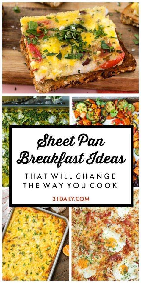 Sheet Pan Breakfast Ideas That Will Change the Way You Cook | 31Daily.com Sheet Pan Breakfast, Cook Ideas, Pan Cooking, Dinners Recipes, Sheet Pan Suppers, Sheet Pan Dinners Recipes, Breakfast Prep, Pan Dinners, Cooking For A Crowd