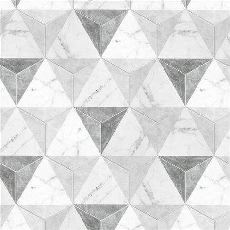 Classico Carrara Hexagon Peak 7"x8" Porcelain F/W Tile Stone Look Wall, Patterned Wall, Modern Renovation, Hallway Bathroom, Merola Tile, Marble Mosaic Tiles, Hexagon Design, Hexagon Tiles, Accent Tile