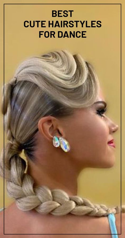 If you’re looking for some inspiration for cute hairstyles that is best for dancing, we’ve got you covered. Read on for our top picks for dance-friendly hairstyles… Hairstyles For Dance Pictures, Cute Hairstyles For Dance, Hairstyles For A Dance, Recital Hairstyles, Hairstyles For Dance, Ballroom Dancing Hairstyles, Dance Competition Hair, Short Medium Length Hair, Cute Short Hairstyles