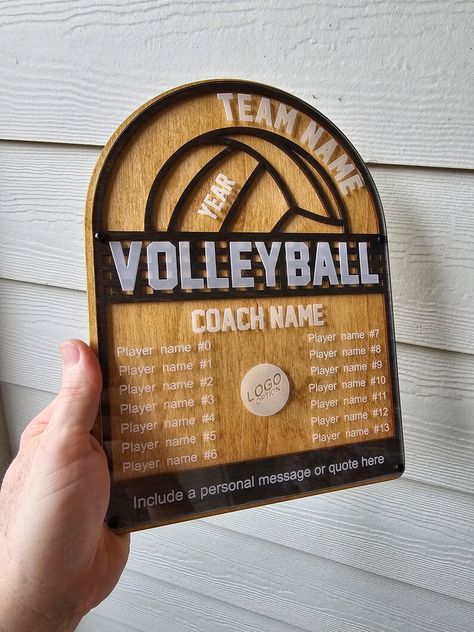 Personalized Volleyball Gift, End of Season Gift, Coach Gift - Etsy Gifts For Volleyball Coaches, Senior Night Volleyball Ideas, Volleyball Gifts For Players Diy, Volleyball Coach Gift Ideas, Diy Volleyball Gifts, Volleyball Christmas Gifts, Night Volleyball, Coach Gift Ideas, Volleyball Christmas