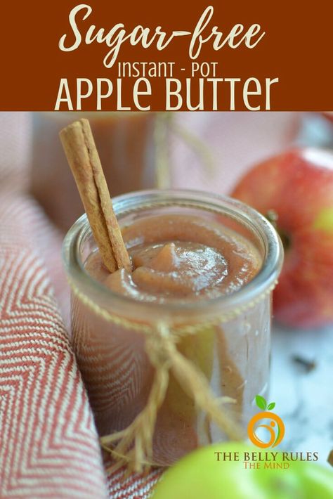 Instant Pot Homemade Apple Butter Recipe - TheBellyRulesTheMind No Peel Apple Butter, Peas Pasta, Apple Butter Recipe, Homemade Apple Butter, Fall Recipes Healthy, Homemade Applesauce, Apple Cider Donuts, Cooked Apples, Homemade Apple