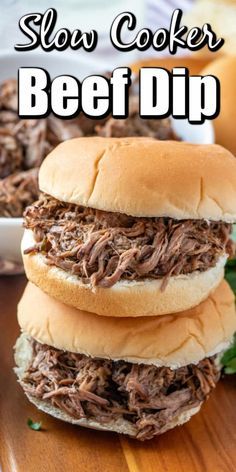 Slow Cooker Beef Dip, Hot Beef Sandwiches, Hot Beef, Beef Sandwich Recipes, Slow Cooker Roast Beef, Beef Dip, Affordable Recipes, Recipes Slow Cooker, Crockpot Recipes Beef Stew