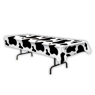 Western Cow Print Table Cover | 54" x 108" Farm Themed Party, Animal Theme Birthday, Farm Animals Theme, Cowboy Birthday Party, Barn Animals, Western Theme Party, Cow Spots, Wilde Westen, Farm Birthday Party