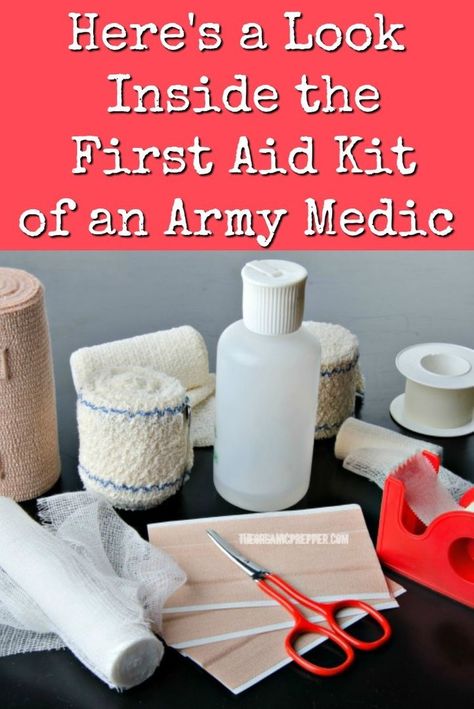 Hiking First Aid Kit, First Aid Kit Checklist, Diy First Aid Kit, Survival First Aid Kit, Army Medic, Emergency Survival Kit, Emergency Preparedness Kit, Medical Bag, Prepper Survival