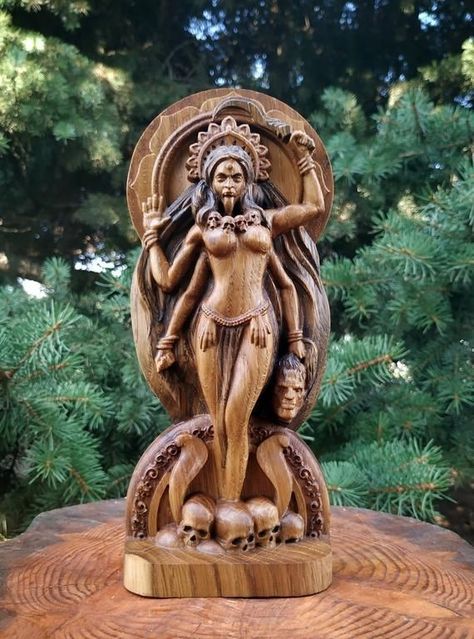 Adi Shakti, Mother Kali, Kali Ma, Goddess Kali, Roman Statue, Hindu Goddess, Greek Mythology Art, Kali Goddess, Vedic Art