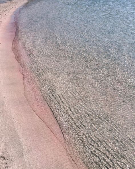 Elafonissi beach in Greece Elafonissi Beach, Beach In Greece, Pink Sand Beach, Pink Sand, Beach Sand, Greece, Travel, Pink