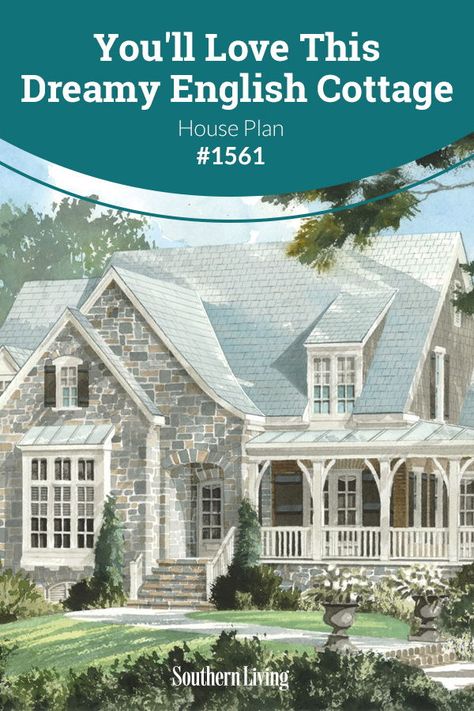 French Farmhouse House Plans, Retirement Home Floor Plans, Elberton Way House Plan, French Cottage House Plans, English Country House Plans, English Cottage House Plans, Stone Cottage Homes, Modern Beach Cottage, Classic House Plans