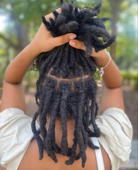 Combined Locs, Thick Locs On Black Women, Thick Locs Styles, Chunky Locs, 60 Locs, Barrel Twist Locs Women, Black Hair Locs, Loc Sizes, Large Locs