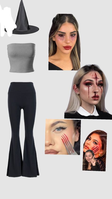 #halloween #halloweenmakeup #halloweenoutfit #outfit #basic #lastminute #costume #fyp Basic Halloween Costume, Outfit Basic, Halloween Outfits, Halloween Makeup, Halloween, Halloween Make Up