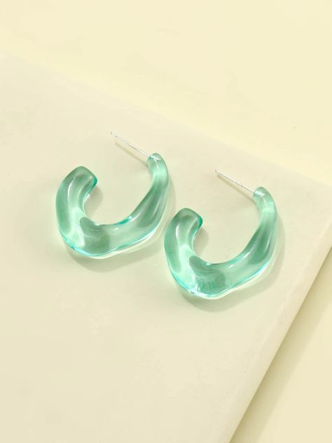 Acrylic Crafts, Earrings Shein, Diy Epoxy, Acrylic Jewellery, Plastic Jewelry, Plastic Resin, Packaging Design Inspiration, Acrylic Earrings, Simple Jewelry