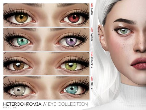 Pralinesims' Heterochromia // Eye Collection Sims 4 Different Colored Eyes, Sims 4 Cc Two Different Colored Eyes, Sims 4 Eyes Heterochromia, Sims 4 Heterochromia, Sims 4 Heterochromia Eyes, Sims 4 Cc Eyes Color, Heterochromia Eyes, Sims 4 Cc Eyes, Eye Texture