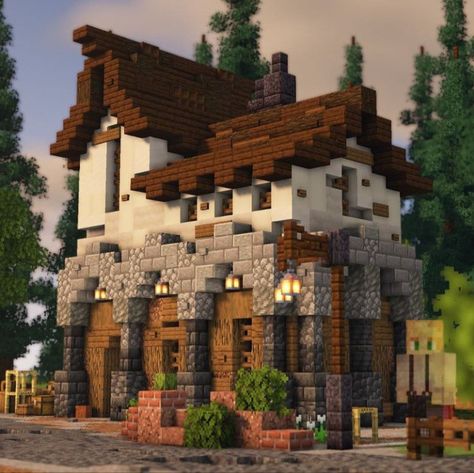 Minecraft Kingdom, Case Minecraft, Rumah Minecraft Sederhana, Minecraft Structures, Minecraft House Plans, Bangunan Minecraft, Minecraft Pictures, Minecraft Cottage, Minecraft Castle