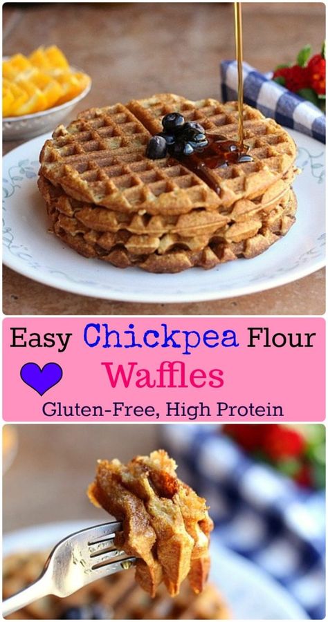 Chickpea Waffles Recipe, Garbanzo Bean Flour Recipes, Chickpea Flour Waffles, Chickpea Truffles, Chickpea Waffles, Waffles Vegan, Garbanzo Bean Recipes, Chickpea Flour Recipes, Garbanzo Bean Flour