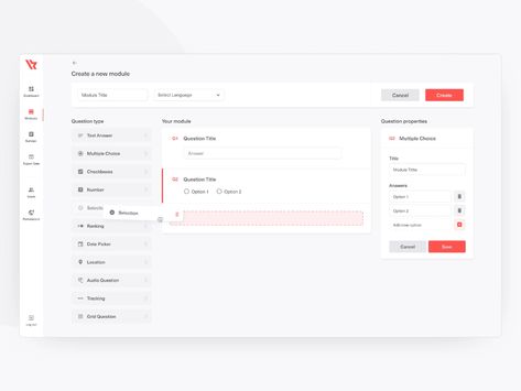 Drag and Drop by Nathan Dias on Dribbble Website Design Inspiration Layout, Ui Ux App, Desktop Design, Tools List, Form Builder, Dashboard Design, Web Layout Design, Learning Design, Ui Inspiration