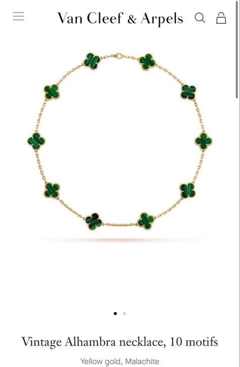 Green Van Cleef, Van Cleef Necklace, Green Vans, Malachite Necklace, Van Cleef And Arpels, Van Cleef Arpels, I Love Jewelry, Green Necklace, Van Cleef