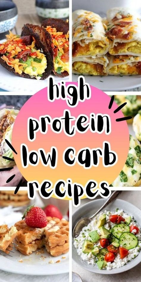 High-Protein Low-Carb Breakfast Recipes High Protein Low Carb Recipes Breakfast, Quick High Protein Breakfast, Low Carb Breakfast Ideas, Carb Breakfast Ideas, High Protein Low Carb Breakfast, No Carb Breakfast, Low Carb Waffles, Low Carb Lifestyle, High Protein Breakfast Recipes