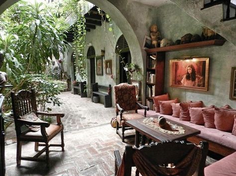 Interior patio Old San Juan, PR Interior Patio, Old San Juan, Backyard Inspo, Home House, Puerto Rican, Outdoor Rooms, Beautiful Islands, Interior Decor, Color Light