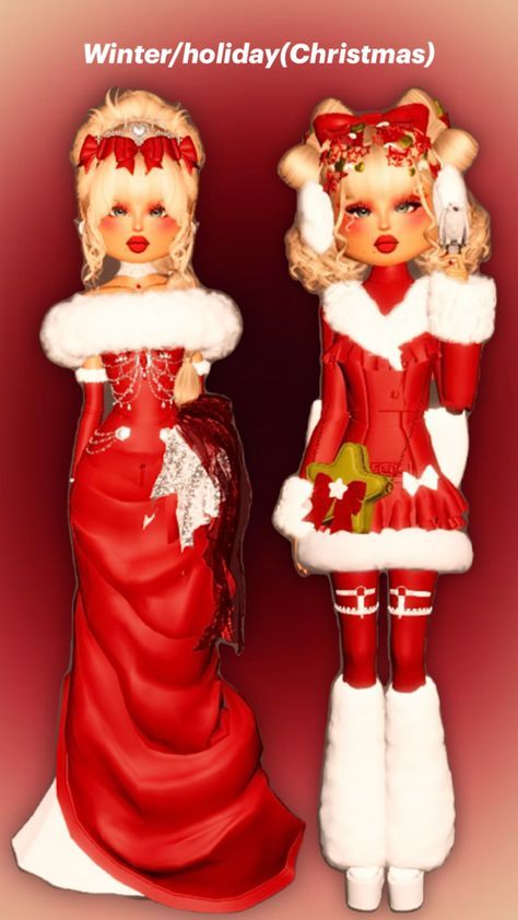 #ChristmasDressToImpress #ChristmasDressToImpressOutfit #ChristmasDressToImpressNoVip #ChristmasDressToImpressOutfitIdeas #ChristmasDressToImpressIdeas #ChristmasDressToImpressRobloxGame #ChristmasDressToImpressOutfitNoVip #ChristmasDressToImpressVip #ChristmasDressToImpressTheme #ChristmasDressToImpressHacks #ChristmasDressToImpressLogo Christmas Outfit Dresses, Winter Holiday Outfits, Dress To Impress Outfits, Winter Fit, Winter Dress Outfits, Christmas Dress, Winter Holidays, Winter Dresses, Winter Christmas