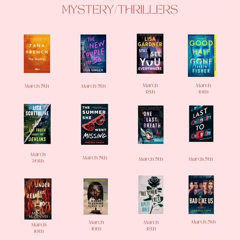 M A R C H N E W B O O K R E L E A S E S It's that time. Tomorrow is March 1st, so that means it's time to go over some March new book releases! Here's some highlights of what's coming out in March. Save this post and add these new book releases to your TBR! 💞 This Could Be US by Ms. Kennedy Ryan 🌞 The Sunlit Man by Brandon Sanderson 👀 Good Half Gone by Tarryn Fisher 💀 Where Sleeping Girls Lie by Faridah Àbíké-Íyímídé 🩸 The Last Blood Carver by Vanessa Le What March new book release a... Tana French, Tarryn Fisher, Could Be Us, Brandon Sanderson, Unread Books, K R, March 1st, Book Release, Time To Go