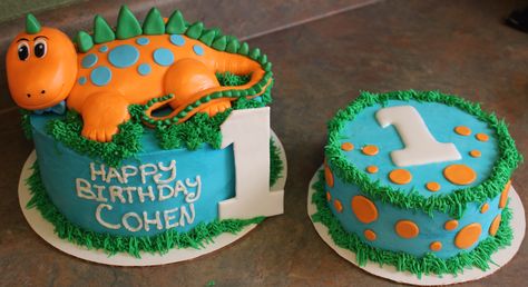 Dino Birthday and Smash Cake Dino First Birthday Smash Cake, One A Saurus Birthday Cake, Dino Smash Cake 1st Birthdays, Dinosaur Smash Cake 1st Birthdays, First Birthday Dinosaur Cake, Dino Smash Cake, Dinosaur First Birthday Cake, Dinosaur Smash Cake, Dinosaur 1st Birthday Party