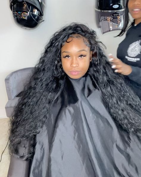 Side Part Crimps Quick Weave, Quick Weave Crimp, Curly Hair Flip Over Method, Flip Over Weave, Flip Over Quick Weave Deep Wave, Push Over Quick Weave, Flipover Method Sew In, Deep Wave Flip Over Quick Weave, Curly Side Part Quick Weave