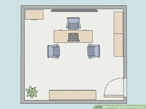 Feng Shui Work Desk, Feng Shui Desk Placement, Feng Shui Office Layout, Feng Shui Your Desk, Feng Shui Layout, Feng Shui Home Office, Office Layout Plan, Feng Shui Office, Office Layout Ideas