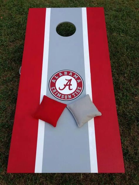 Alabama cornhole boards Wood Burning Cornhole Boards, Football Cornhole Boards, Georgia Bulldogs Cornhole Boards, Alabama Cornhole Boards, Ohio State Corn Hole Boards Designs, Georgia Cornhole Boards, Osu Cornhole Boards, Alabama Door Hanger, Diy Cornhole