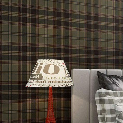 Tartan Wallpaper, Checker Wallpaper, Plaid Wallpaper, Dining Room Wallpaper, Wallpaper Uk, Living Room Background, Room Background, Children's Bedroom, Woven Wallpaper