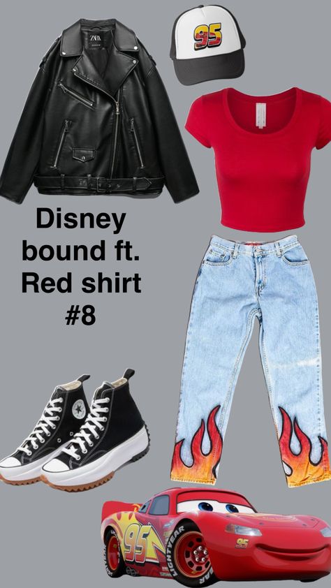 Cars Disneybound, Cars Disney, Disney Bound Outfits, Disney Cruise Line, Disney Cruise, Red Shirt, Disney Outfits, Teen Fashion Outfits, Teen Fashion